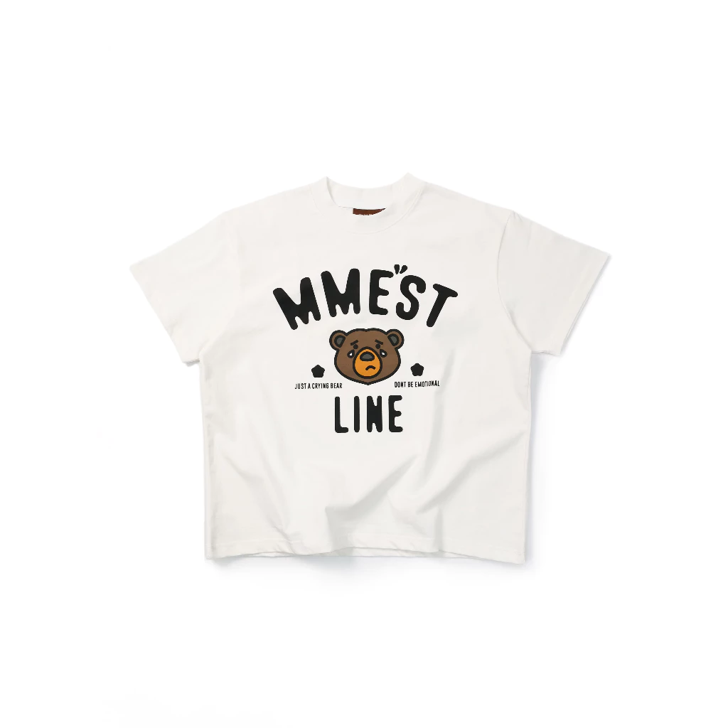 Áo thun MMESTLINE "CRYING BEAR" form Boxy vải Premium Cotton