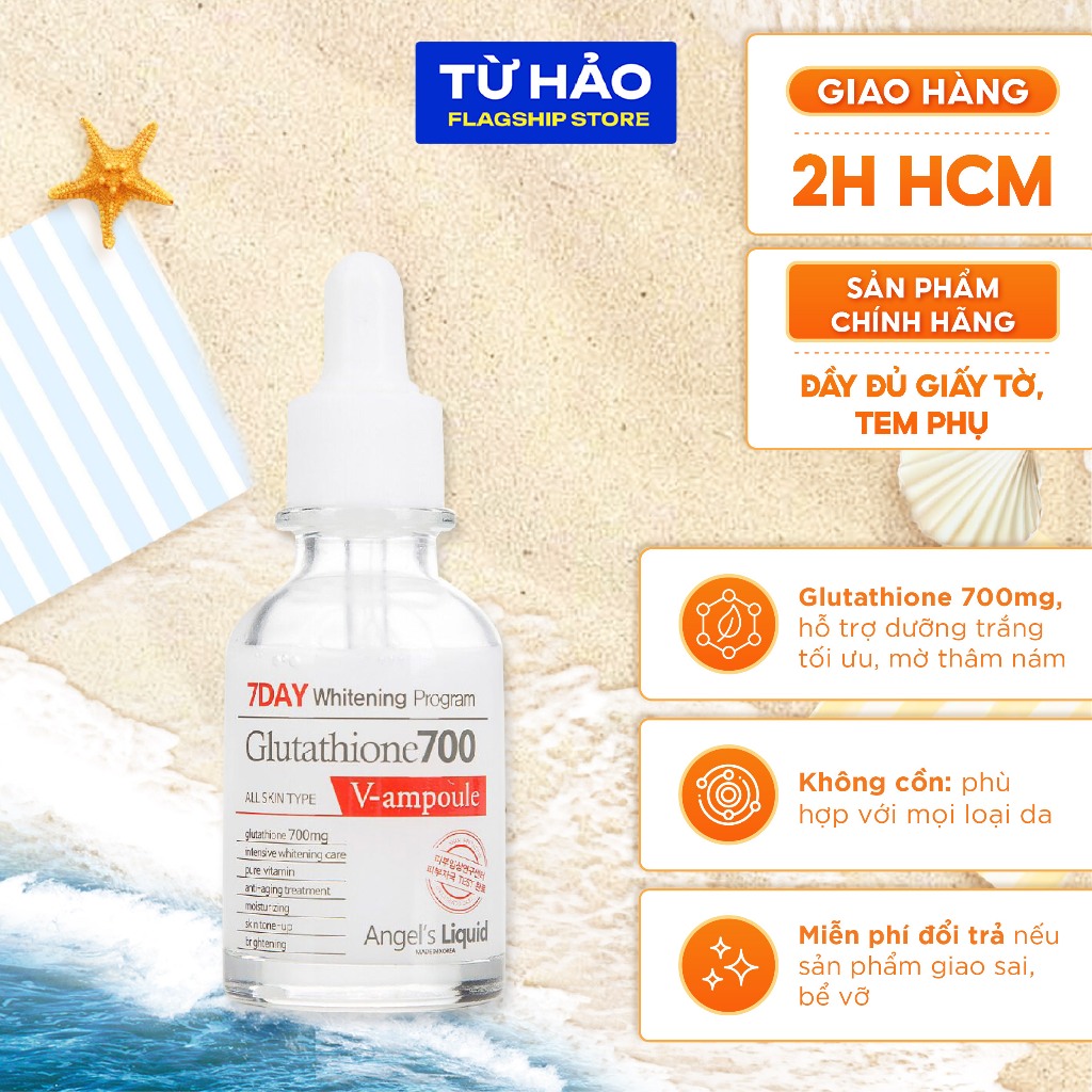 serum glutathione 700 review Review Serum Angel's Liquid 7Day Glutathione 700 V-Ampoule