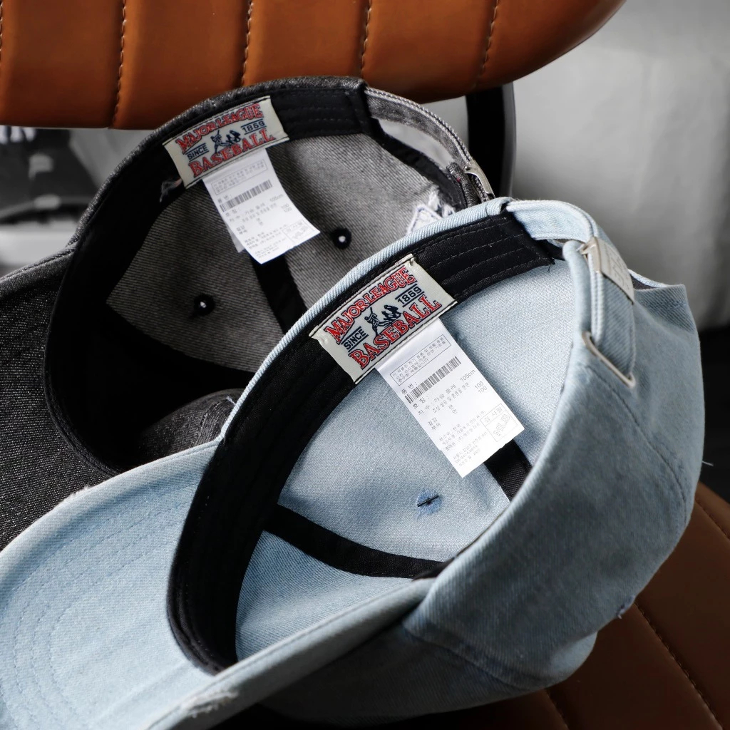 (NEW) Mũ lưỡi trai, nón kết NY MLB phối vải jeans đẹp Form chuẩn (Ảnh thật)
