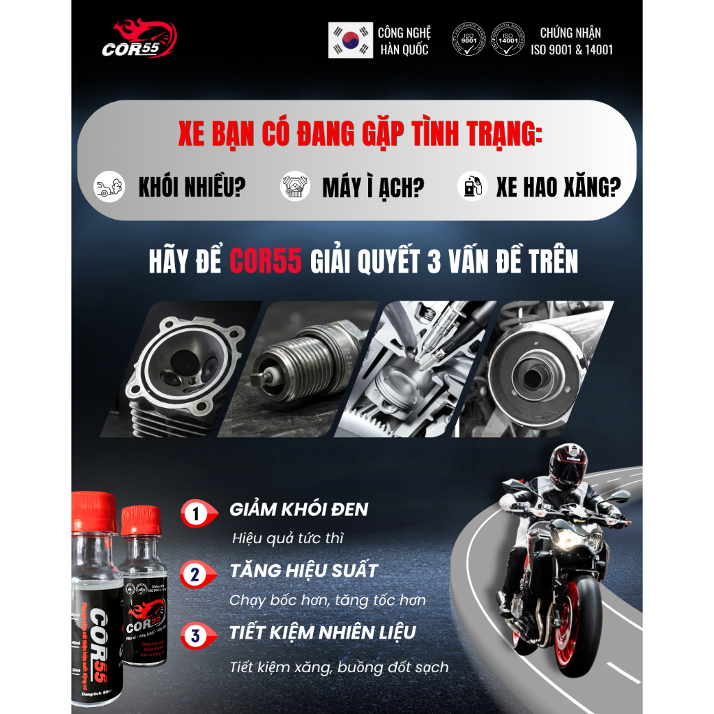 Vệ Sinh Kim Phun, Buồng Đốt | Tiết kiệm Nhiên Liệu | Giảm Khói (Cho Xăng E10.E5 & Dầu  Diesel)