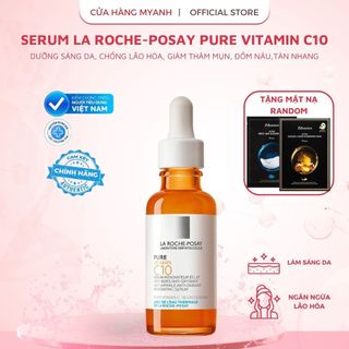 [Hàng Chính Hãng][Tặng Mặt Nạ] Serum La Roche-Posay Pure Vitamin C10- Sáng Da, Chống Lão Hóa, Giảm Thâm Mụn,Tàn Nhang