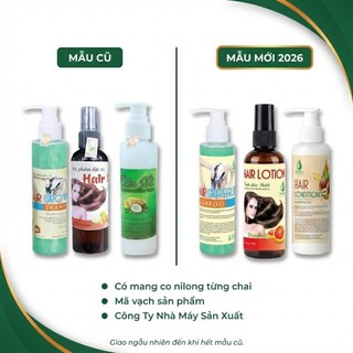 [TẶNG KEM BODY] Bộ 3 gội xả bưởi Ngân Bình - Giảm gãy rụng, phục hồi tóc hư tổn