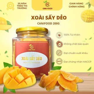 Xoài Sấy Dẻo Canifood 200g Ngọt Tự Nhiên Mềm Dẻo Thơm Ngon Đã Được Kiểm Nghiệm An Toàn Chứng Nhận