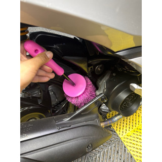 Chổi vệ sinh lazang , mâm xe cán dài lông mềm ICM detailing