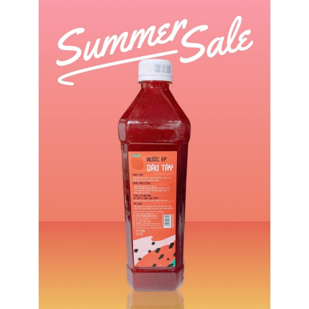 🍓 NƯỚC CỐT DÂU TÂY ĐÀ LẠT – VỊ NGỌT TỪ VƯỜN, SỨC KHỎE TỪ TÂM 🍓