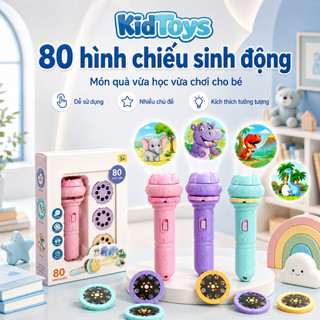 Đồ Chơi Đèn Pin Chiếu Hình KidToys 80 Hình - Hình Ảnh Sinh Động Cho Bé Khám Phá
