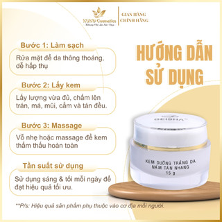 Kem dưỡng trắng, ngừa nám, tàn nhang 15g Geisha - Làm Mờ Vết Nám, Cải Thiện Vùng Da Sạm Màu