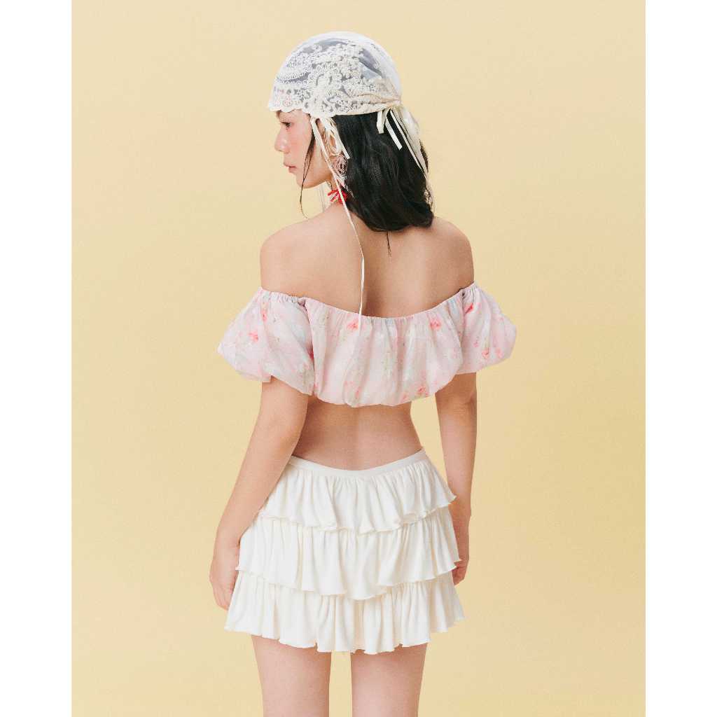 [Wabitales] CORAL SIGNATURE SET – Chân váy tầng cao cấp, thiết kế tiểu thư thanh lịch, summer collection