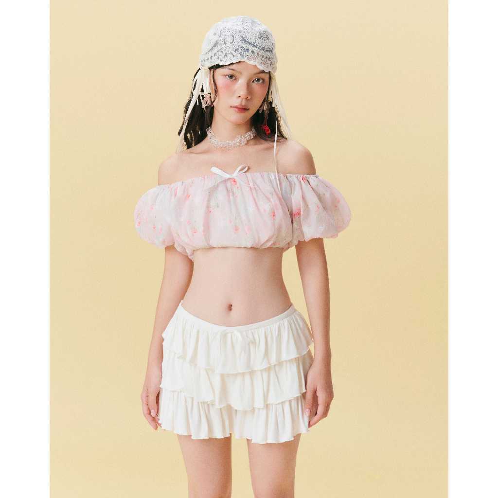 [Wabitales] CORAL SIGNATURE SET – Chân váy tầng cao cấp, thiết kế tiểu thư thanh lịch, summer collection
