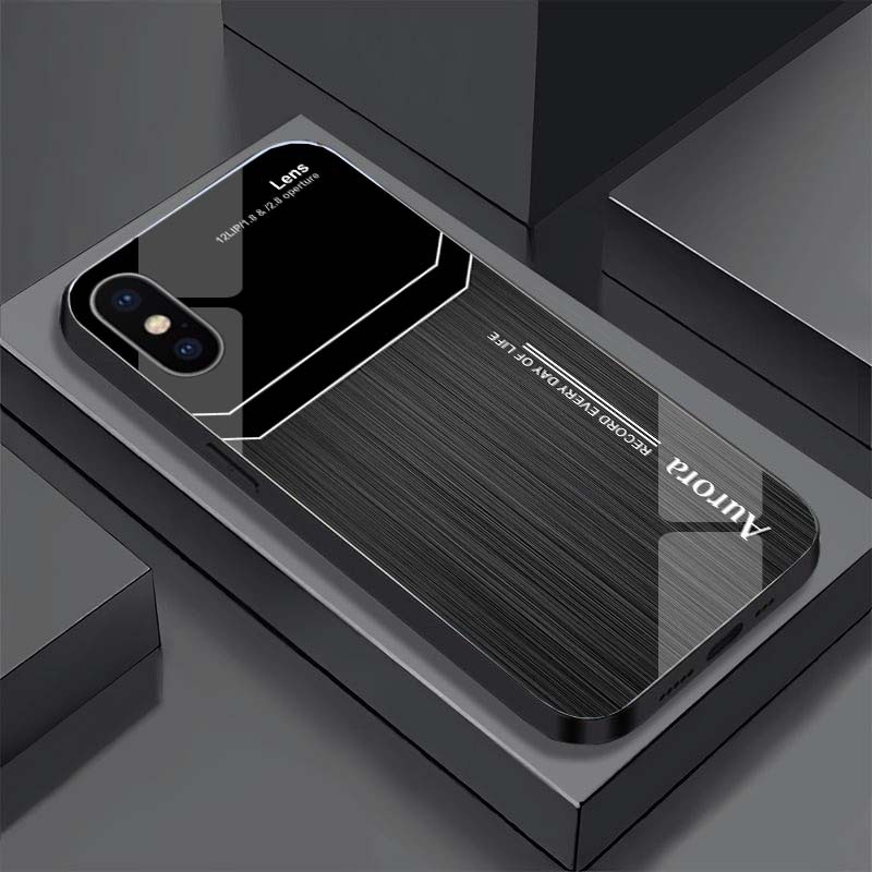 Ốp Lưng IPHONE X, XS, XR, XSMAX Mặt Lưng Kính Cường Lực Sáng Bóng