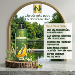 Dầu Gội Thảo Dược La Naturelle Hair 500g Hỗ Trợ Giàm Rụng Tóc Kich Thích Mọc Tóc