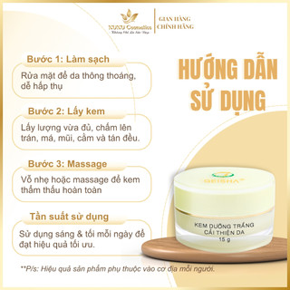 Kem Dưỡng trắng, Cải thiện da Geisha 15g