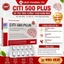 Viên uống hoạt huyết bổ não [hộp 10 viên] hỗ trợ mất ngủ - Hoa mắt ù tai - đau đầu CITI 500 Plus