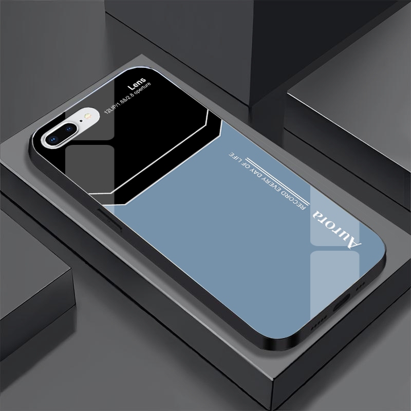 Ốp Lưng IPHONE 7, 8, 7 PLUS, 8 PLUS Mặt Lưng Kính Cường Lực Sáng Bóng