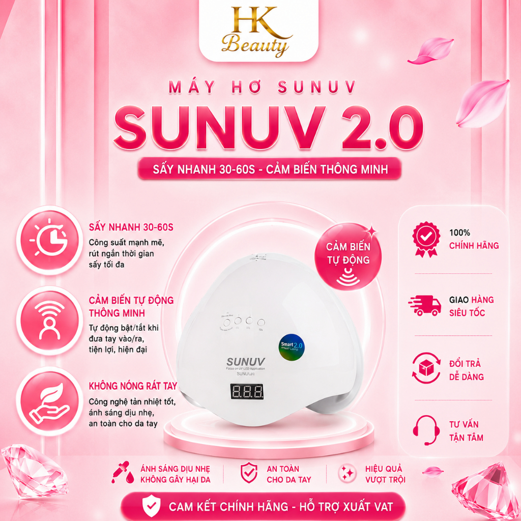 Máy hơ gel móng tay SUN5 PLUS