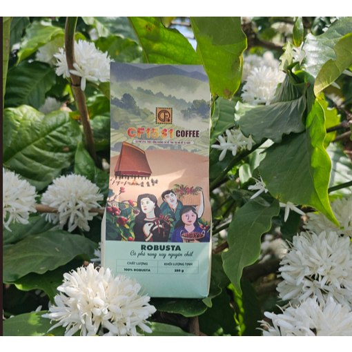 Cà Phê CF15 S1 250gram Rang Xay Nguyên Chất  – Robusta Đậm Đà | Cà Phê Người Lính