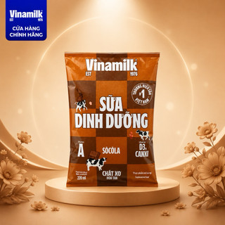 [Chỉ Giao HCM] Sữa Dinh Dưỡng Vinamilk SôCôLa 220ml - Thùng 48 Bịch