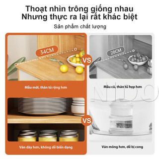 Tủ Bếp Tủ Chén NIDO 80/100/120cm Cửa Acrylic Trong Suốt Nhiều Ngăn Phong Cách Hiện Đại