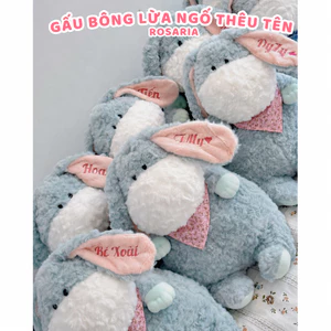 Gấu bông lừa xanh da trời size 40cm độc lạ – thú nhồi bông mềm mịn, quà tặng dễ thương hot trend