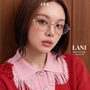 TITANIUM IP - Kính mắt chuyên lắp cận LÉA GLASSES - LANI Oval Bayonetta Y2K dáng Mèo HOT TREND