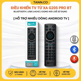 [HỎA TỐC] Điều Khiển TV G20S PRO BT 2 Chế Độ Kết Nối Bluetooth & 2.4Ghz | Trợ Lý Giọng Nói | Chuột Bay | Dễ Sử Dụng