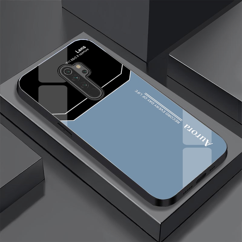 Ốp Lưng OPPO A5(2020), A9(2020) Mặt Lưng Kính Cường Lực Sáng Bóng