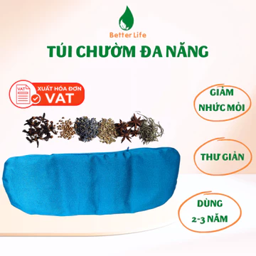 Túi chườm thảo dược nóng lạnh đa năng Better Life 100% thảo mộc thiên nhiên cao cấp chườm bụng, vai, lưng