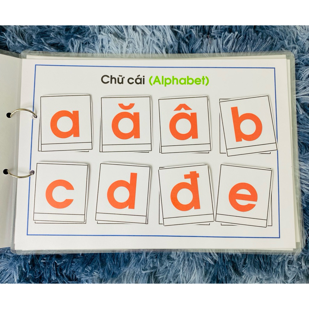 COMBO Toán + Tiếng Việt, Bộ Học Liệu Montessori Bóc Dán, Phát Triển Tư Duy Từ Sớm Cho Bé 1-6 Tuổi