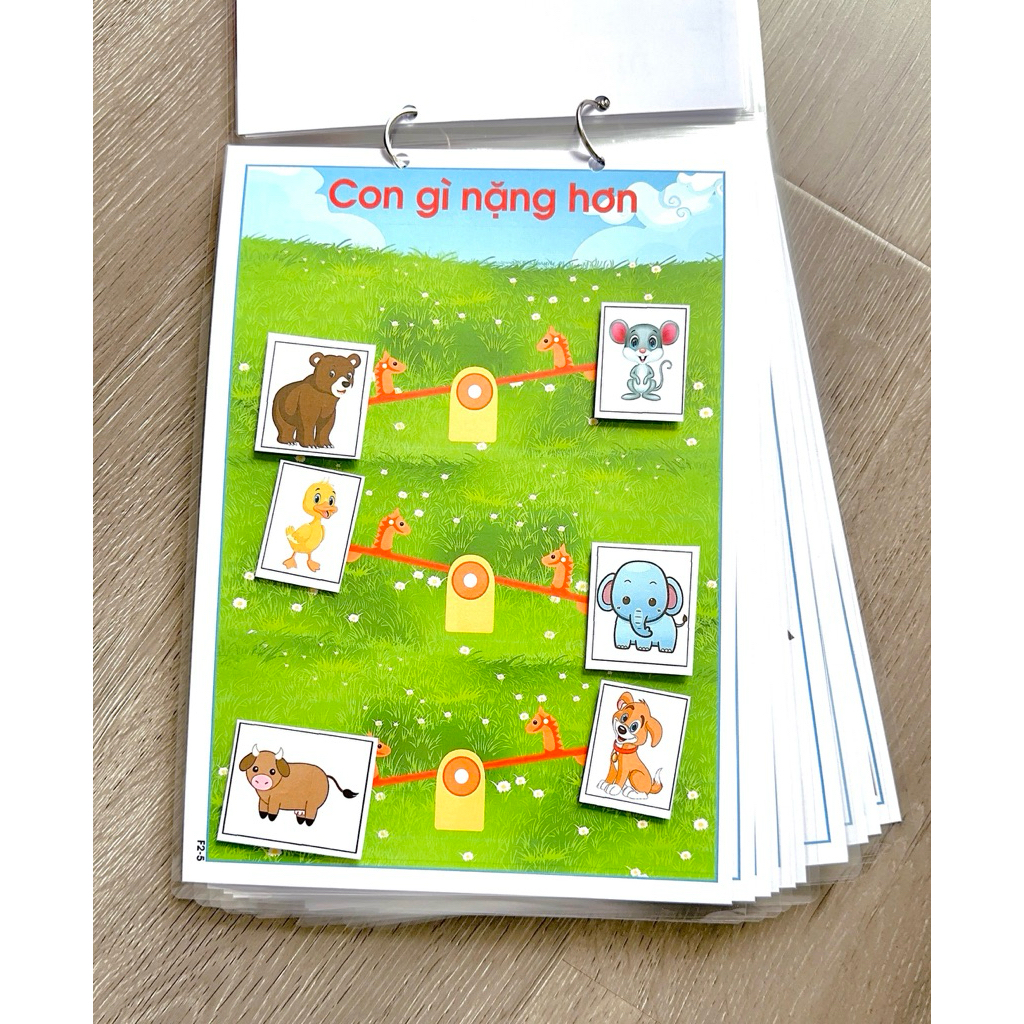 COMBO Toán + Tiếng Việt, Bộ Học Liệu Montessori Bóc Dán, Phát Triển Tư Duy Từ Sớm Cho Bé 1-6 Tuổi