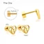 Hoa tai Amour Knot Studs mạ vàng 18K, thiết kế trẻ trung thanh lịch - AS020