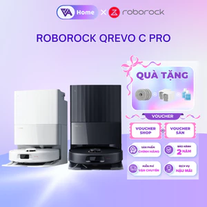 Roborock Qrevo C Pro robot hút bụi lau nhà - Giặt 75 độ, Sấy 45 độ - 18.500Pa - Bh 2 năm