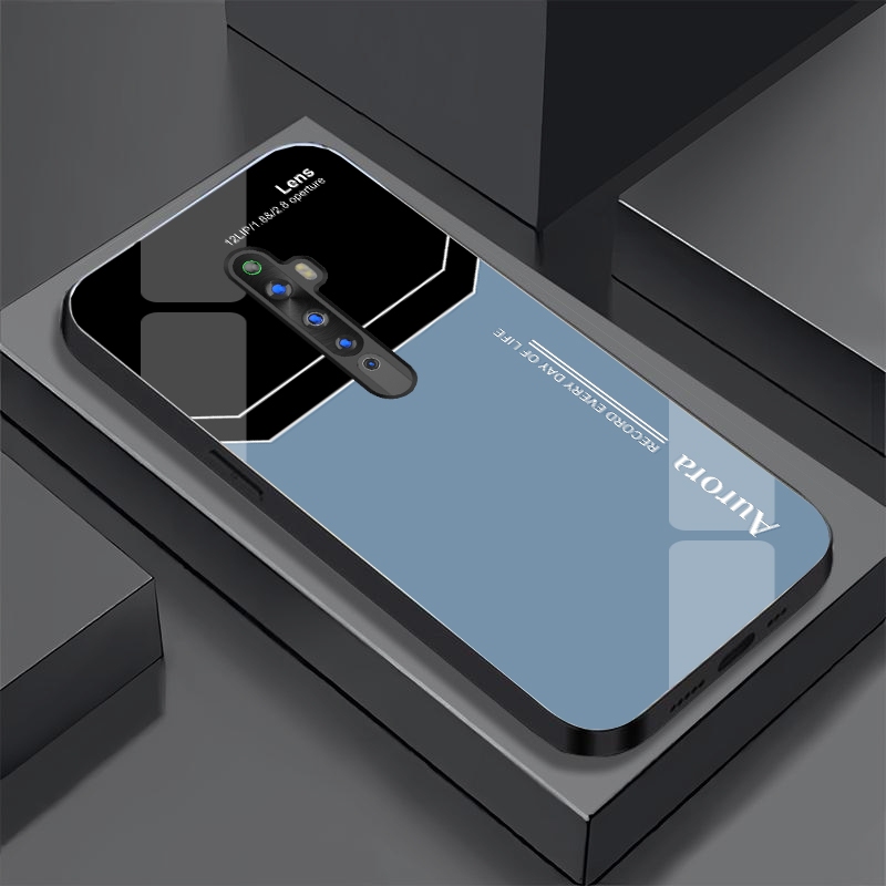 Ốp Lưng OPPO RENO 2F Mặt Lưng Kính Cường Lực Sáng Bóng