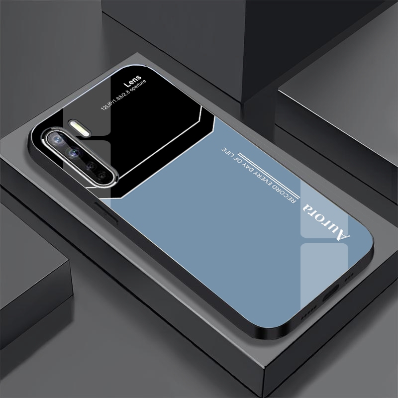 Ốp Lưng OPPO RENO 3, A91 Mặt Lưng Kính Cường Lực Sáng Bóng