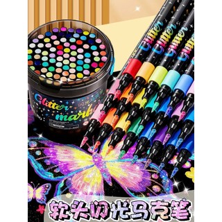Bút Marker Kim Tuyến 48 Màu Acrylic Cao Cấp – Bút Vẽ Trang Trí Sổ Tay, DIY, Tô Màu