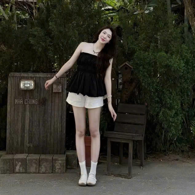 Áo Quây Cup Ngực Dáng Peplum Xoè 4 Màu Siêu Xinh Đi Chơi Đi Biển Joolate