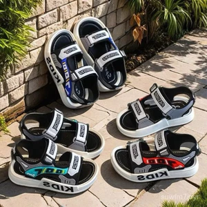Dép sandal quai hậu hè cho bé trai chất cao su mềm êm chân chống trơn trượt hàng Quảng Châu