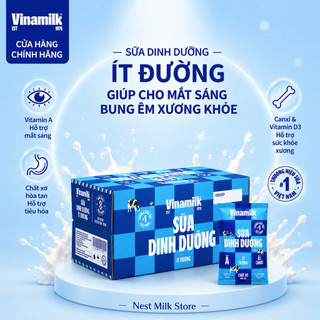 [Chỉ Giao HCM] Sữa Dinh Dưỡng Vinamilk Ít Đường 220ml - Thùng 48 Bịch