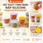 Hũ Thủy Tinh Mini Nắp Silicone – Hũ Đựng Gia Vị, Đồ Ăn, Trái Cây, Kín Chắc, Tiện Lợi