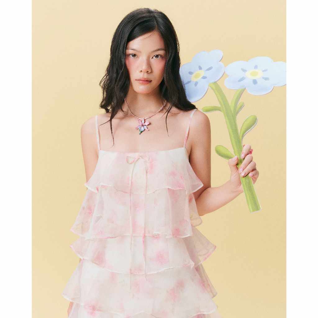[Wabitales - Hàng Đặt Trước] Size S - June Dress - Đầm voan tầng tiểu thư đi chơi mùa hè, đi tiệc và hẹn hò