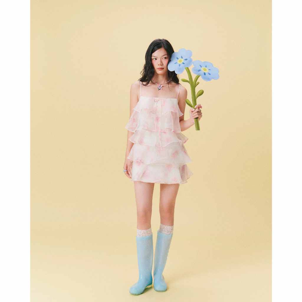 [Wabitales - Hàng Đặt Trước] Size S - June Dress - Đầm voan tầng tiểu thư đi chơi mùa hè, đi tiệc và hẹn hò