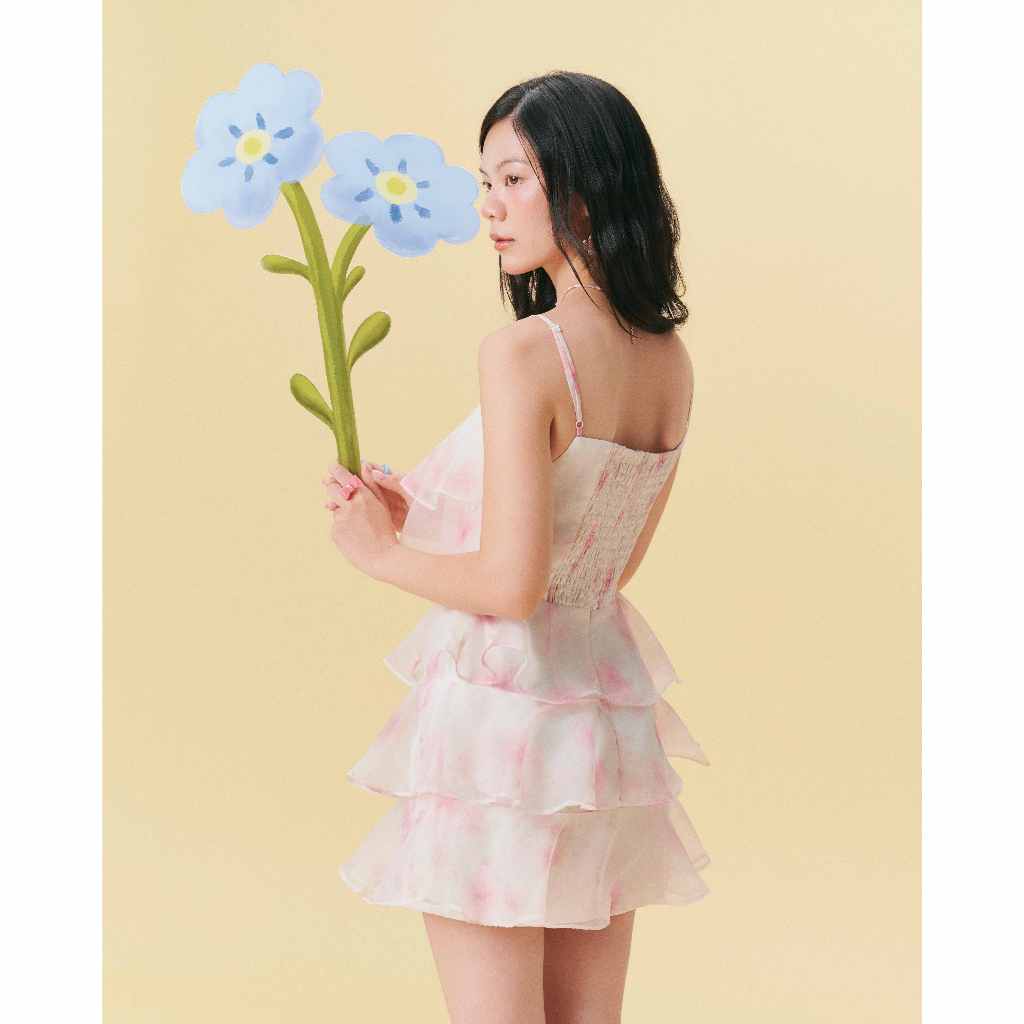 [Wabitales - Hàng Đặt Trước] Size S - June Dress - Đầm voan tầng tiểu thư đi chơi mùa hè, đi tiệc và hẹn hò
