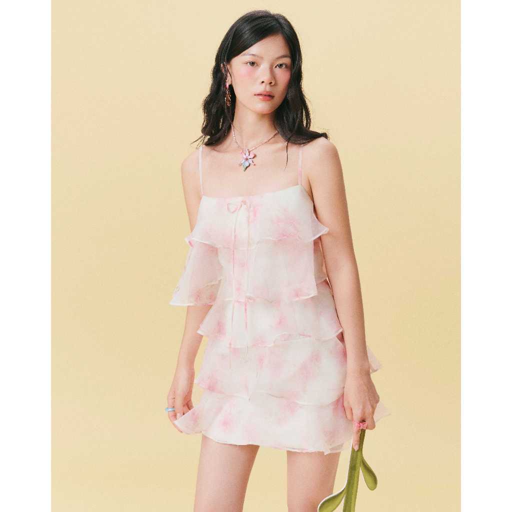 [Wabitales - Hàng Đặt Trước] Size S - June Dress - Đầm voan tầng tiểu thư đi chơi mùa hè, đi tiệc và hẹn hò