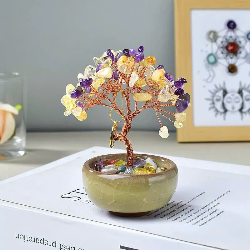 Cây Đá Thạch Anh Vụn 6x6x10cm - Tăng Năng Lượng, Cải Thiện Phong Thủy, May Mắn & Tài Lộc