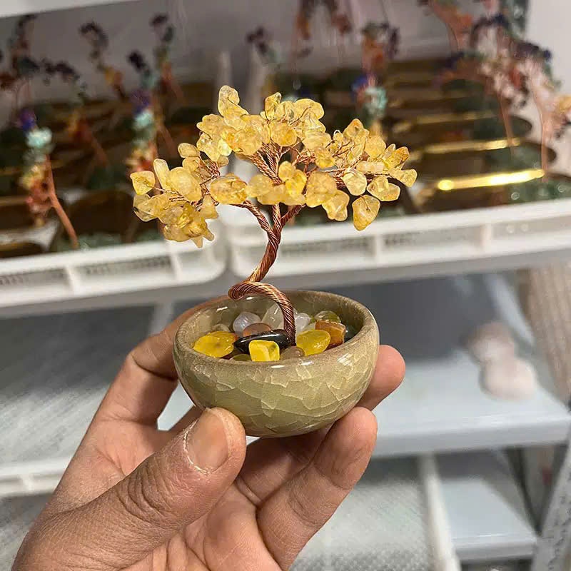 Cây Đá Thạch Anh Vụn 6x6x10cm - Tăng Năng Lượng, Cải Thiện Phong Thủy, May Mắn & Tài Lộc