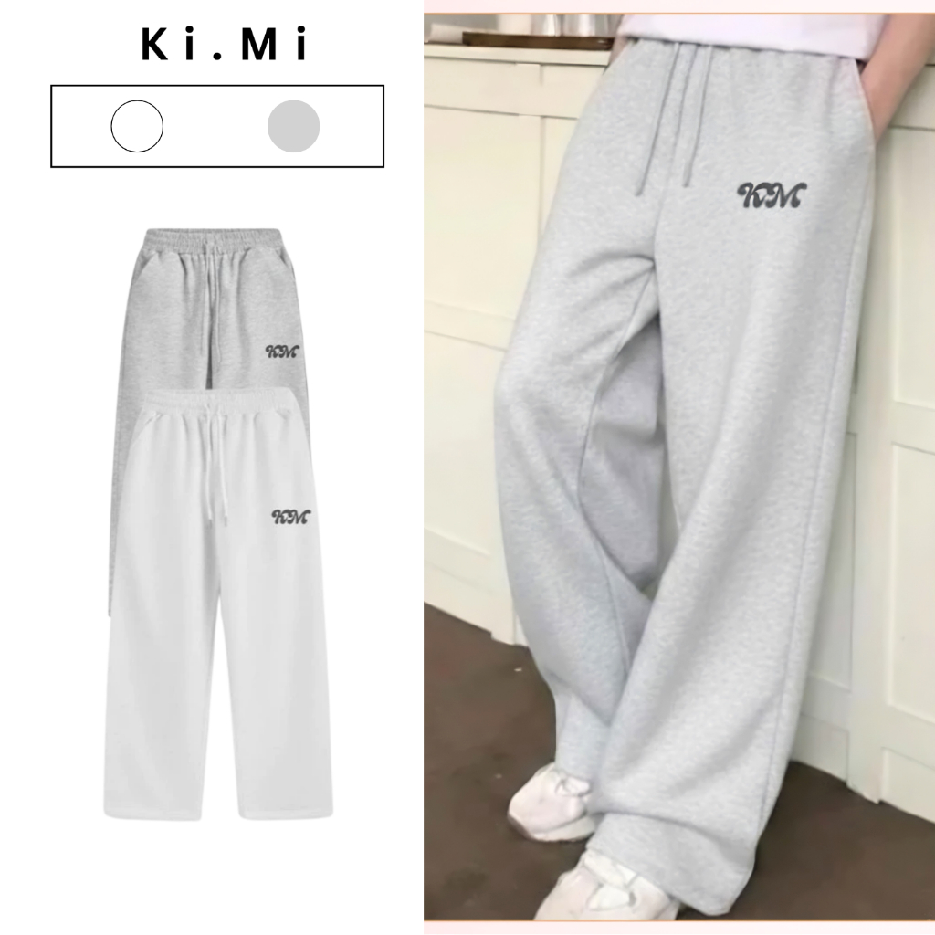 Quần Nỉ Cao Cấp Form Rộng Nam Nữ - Chất liệu Nỉ 2 da, Cạp chun unisex phong cách thoải mái