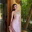 Blair Dress - Đầm lụa phối ren đan dây lưng quyến rũ dáng dài mặc tiệc, hẹn hò, resort du lịch