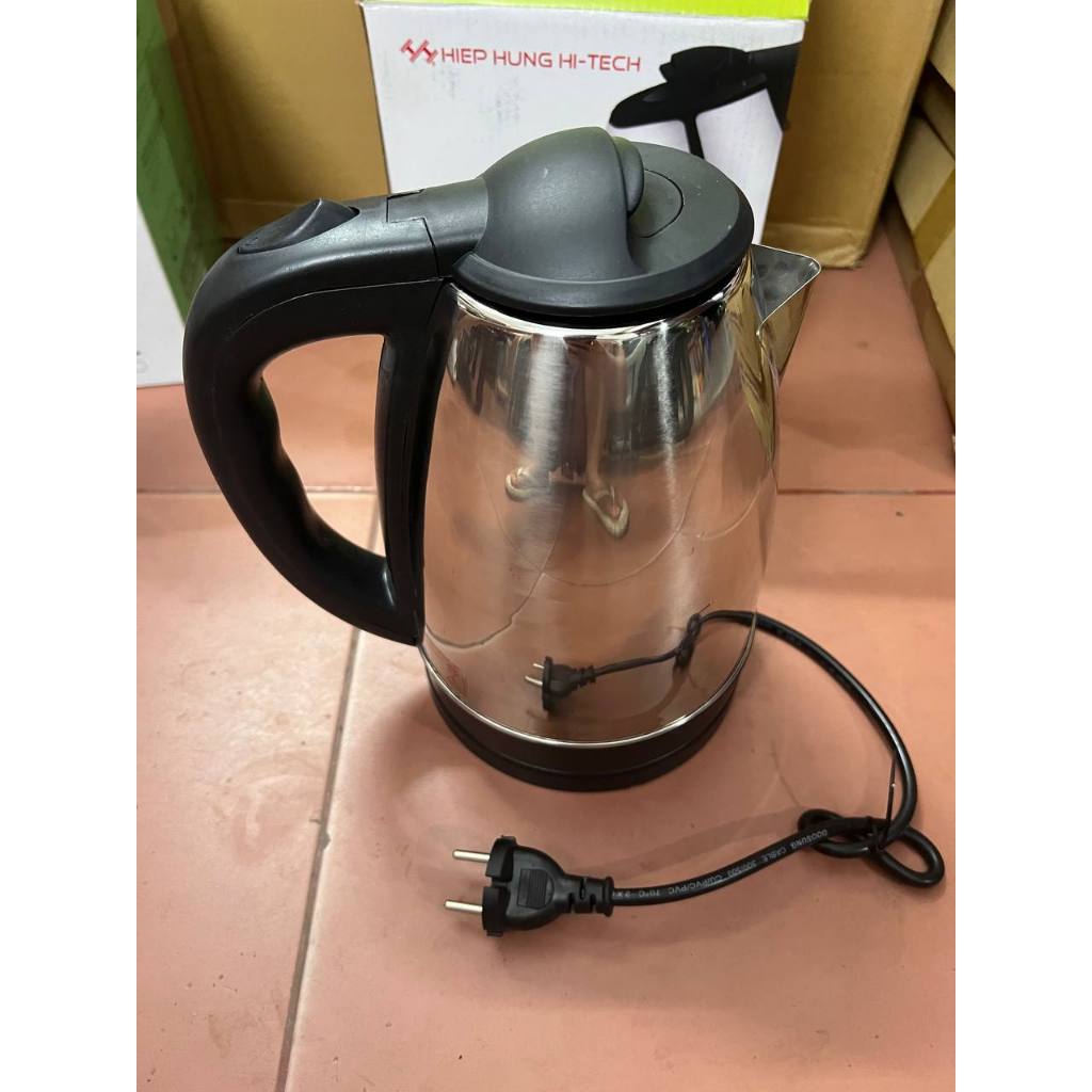 Ấm siêu tốc, ấm đun nước siêu tốc Hiệp Hưng inox 1.8L tự ngắt an toàn đun sôi nhanh