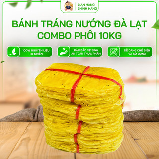 Combo Phôi Đà Lạt 10Kg Bánh Tráng Nướng Vàng Nghệ Size 22Cm Thích Hợp Làm Pizza Bánh Tráng