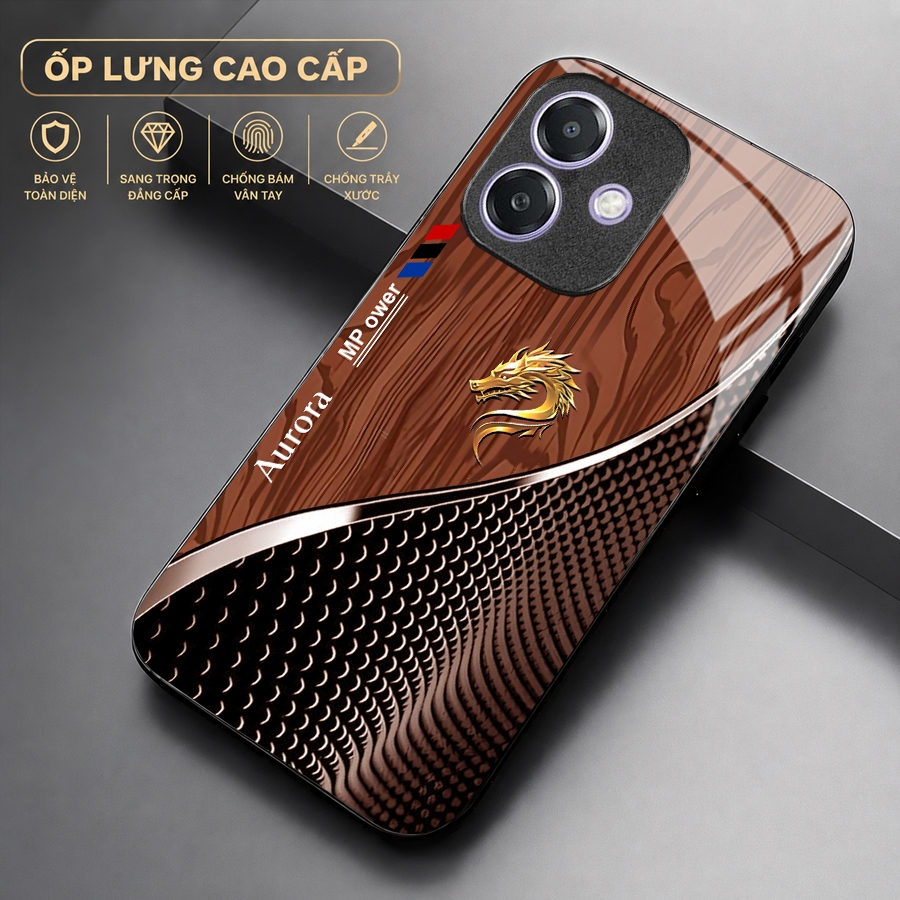Ốp Lưng cho OPPO A3/ A3X/ A5 PRO Cao Cấp – Thiết Kế Rồng Vàng May Mắn, Sang Trọng, Chống Trầy, Bền Đẹp