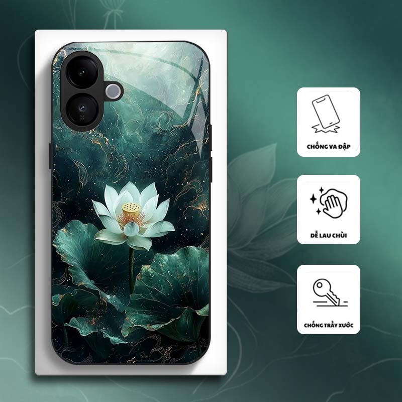Ốp Lưng cho VIVO V60 LITE Hoa Sen Nghệ Thuật – Thiết Kế Sang Trọng, Chống Trầy Xước Cao Cấp